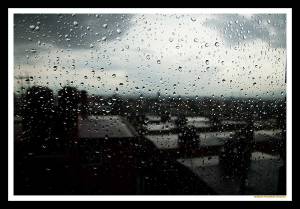 lluvia en la ventana